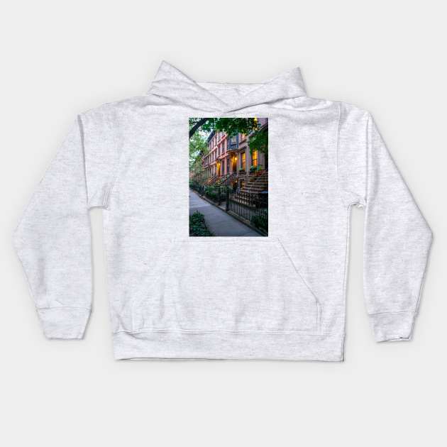 Park Slope Brooklyn Kids Hoodie by igjustin